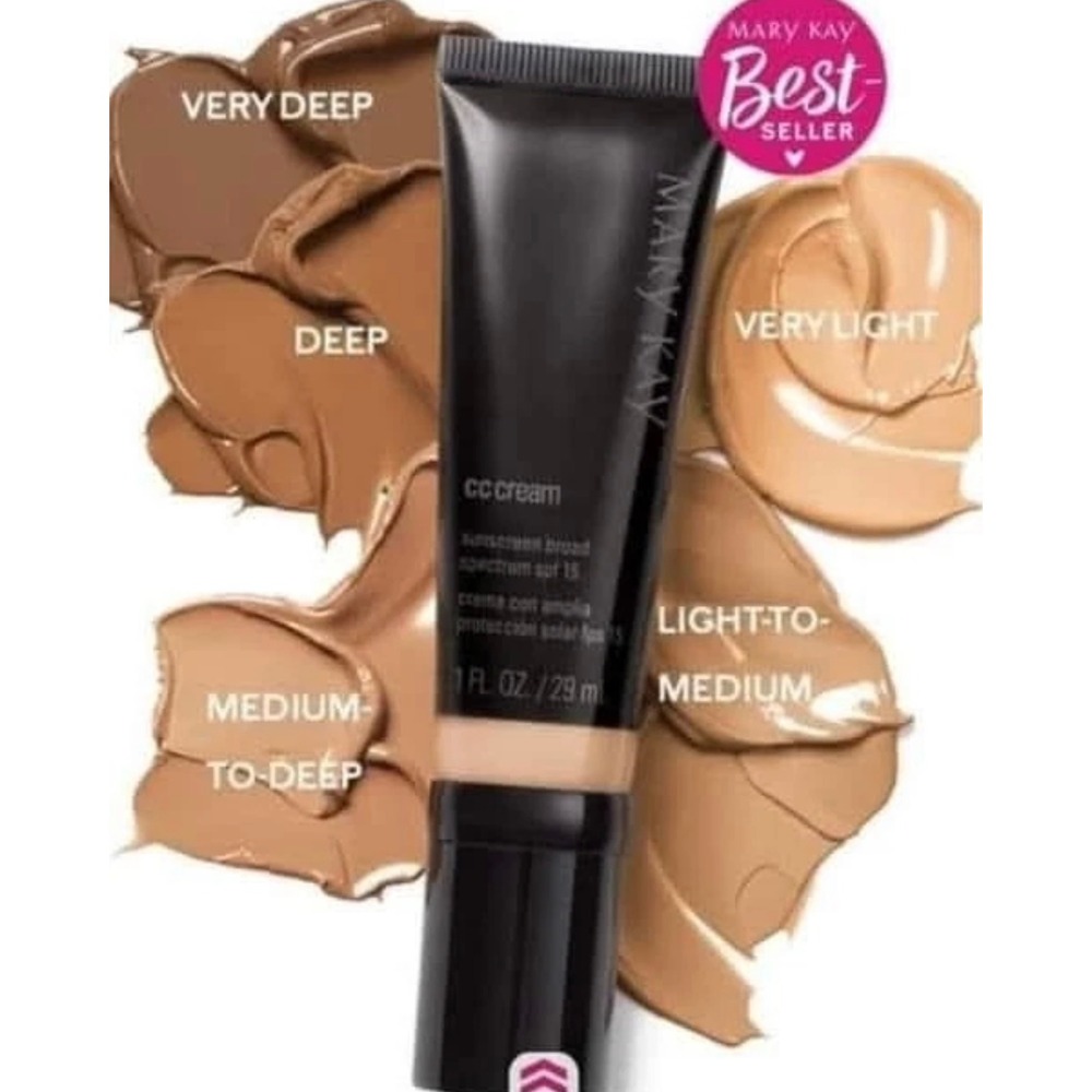 Mary Kay CC Cream Sunscreen Broad Spectrum SPF 15 Very Deep 1 Fl Oz New
